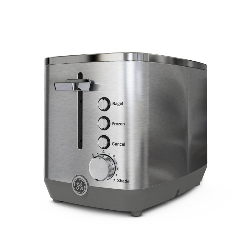 GE 2-Slice Toaster, Champagne Silver