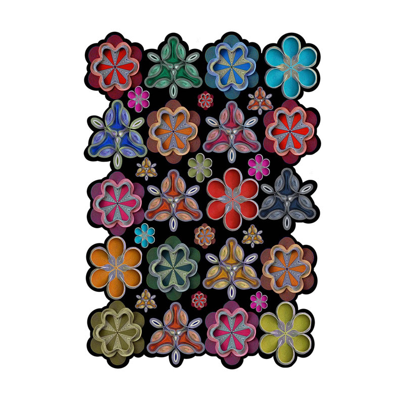 Stylish Hall Carpet Runner, 2.6 x 6.6 Feet | 100% Polyester, 650 g/m², 0.3 in Pile Height | Antibacterial & Non-Slip PVC Dot Underside | Machine Washable, Durable 3D Digital Print | Perfect for Home Décor