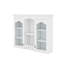 Armoire de rangement murale 35 po x 28 po avec porte miroir, armoire de salle de bain moderne avec miroir, armoire à pharmacie avec 6 tablettes ouvertes