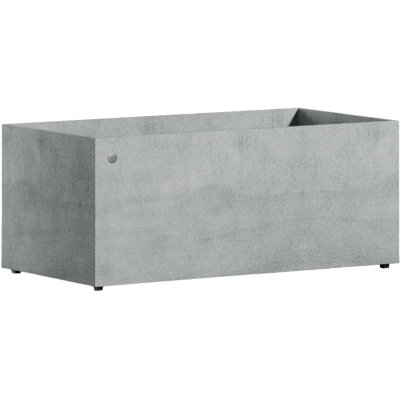 Semplito Rectangular Planter – Fiberglass Indoor/Outdoor and Weather-Resistant Large Planter