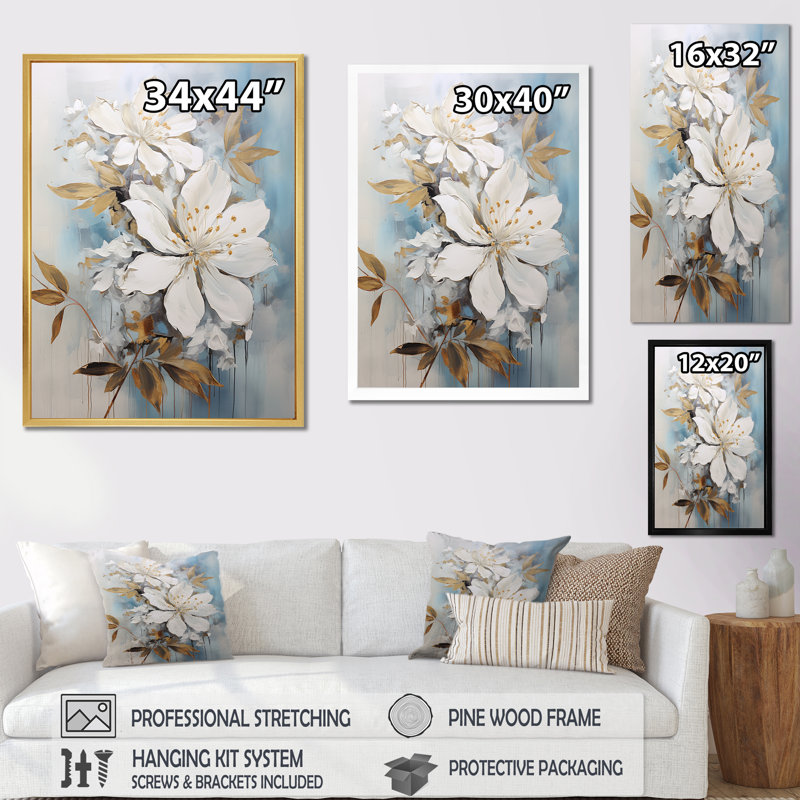 Rhododendron gracieux non embelli - décoration murale Rhododendron, H 20 po x l 12 po, Toile tendue