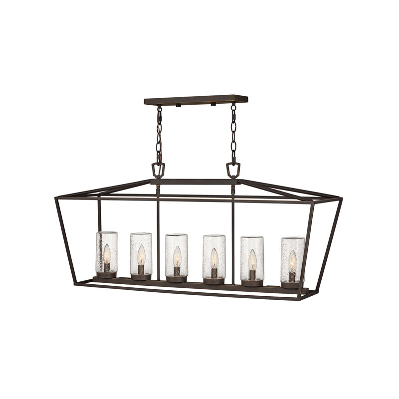 Lanterne suspendue d'extérieur H 18,75 po Hanrietta, Oui, Bronze frotté à l'huile, 5 W