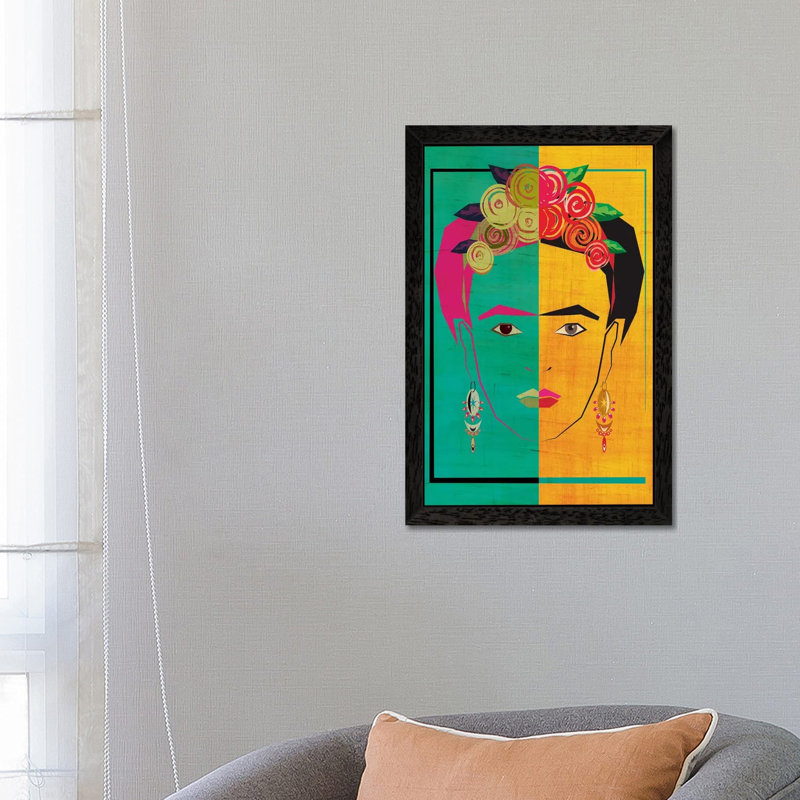 Frida I by Chhaya Shrader - Print, 66.04 cm H x 45.72 cm W, Black Framed