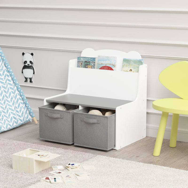 Bibliothèque pour enfants avec bacs de rangement