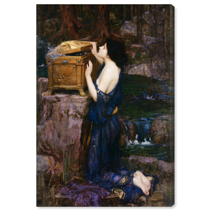 Art Remedy, toile Portraits classiques, Pandora 1896, H 30 po x l 20 po, Toile tendue