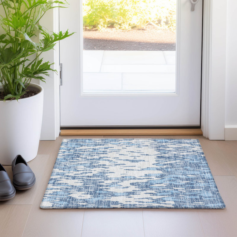 Tapis rectangulaire Aleighna avec envers antidérapant, Rectangle 1 pi 8 po x 2 pi 6 po