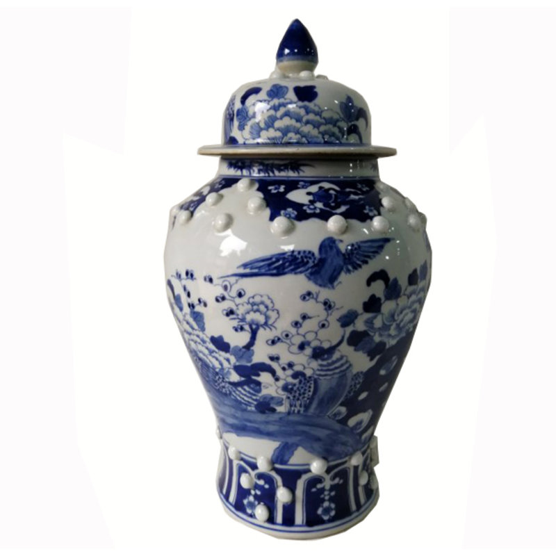 Handmade Porcelain China Ginger Jar