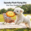 Lot de 2 frisbees en peluche couineurs pour chien, jouet doux pour jouer à la balle avec un chiot (11,4 pouces).
