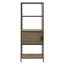 Bibliothèque à 3 tablettes avec armoire de rangement
