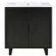 Ensemble de meuble-lavabo avec lavabo, armoire combinée et armoire de rangement pour salle de bain-899077896