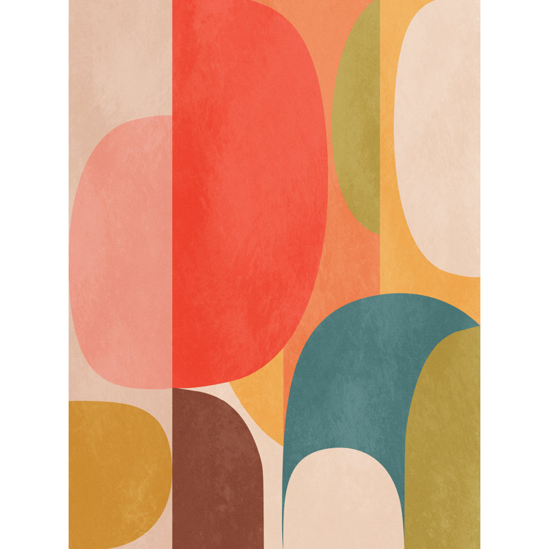 Rounded Parts 2 Print by Angel Estevez, Black Framed Paper, 17.25" H x 21.25" W