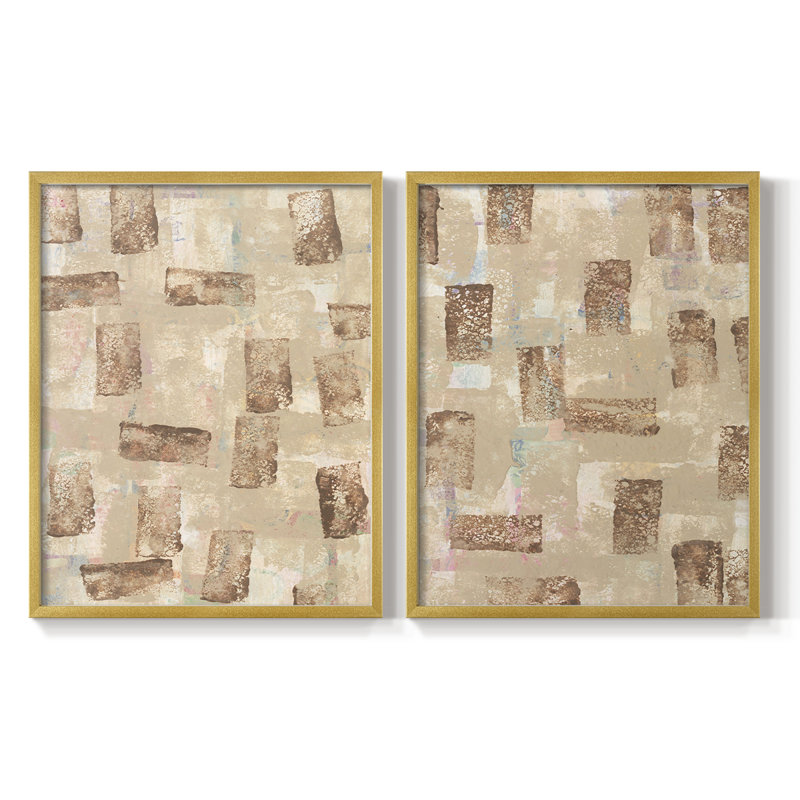 Impression encadrée H-Hues Hues - prêt à accrocher - aucun clou requis - aucun clou requis, Doré, H 21 po x l 34 po