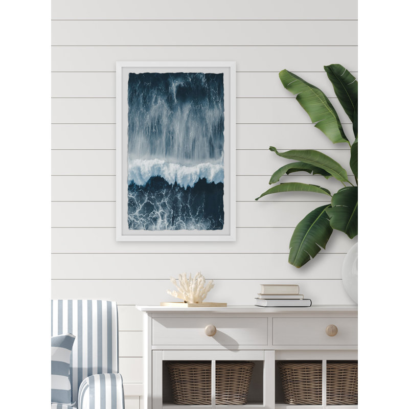 «Waves Roll», reproduction encadrée, H 18 po x l 12 po x P 1,5 po