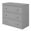 Lit mezzanine double avec armoire, tablettes et bureau portatif roulant, lit multifonctionnel - gris-1238677691