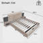 Solid Wood Storage Bed