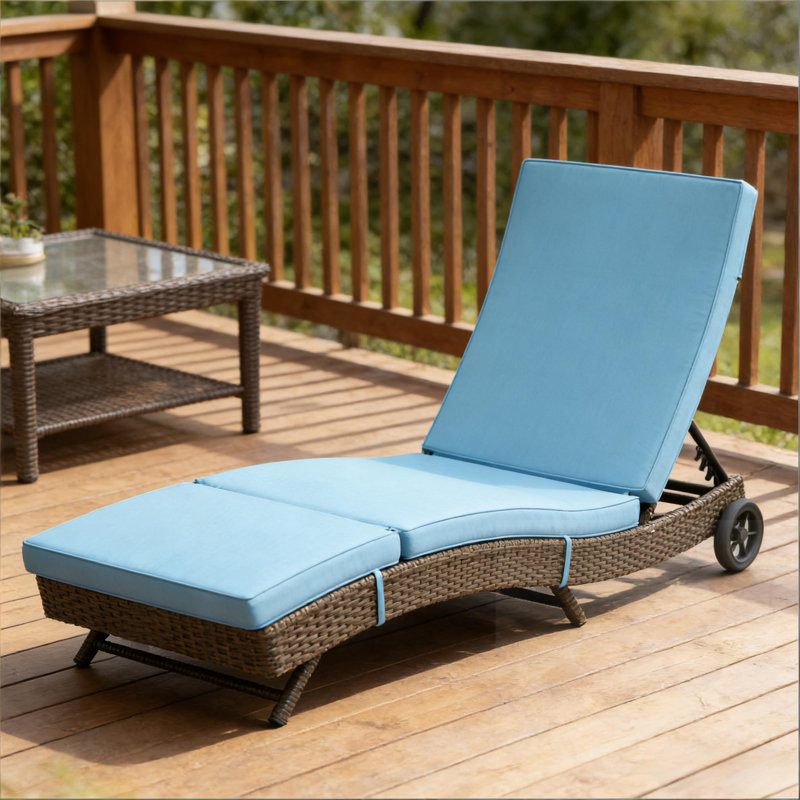 Chaise longue en osier