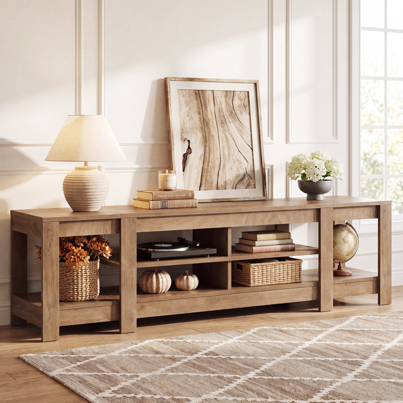 Console très longue 78,7 po avec tablettes de rangement