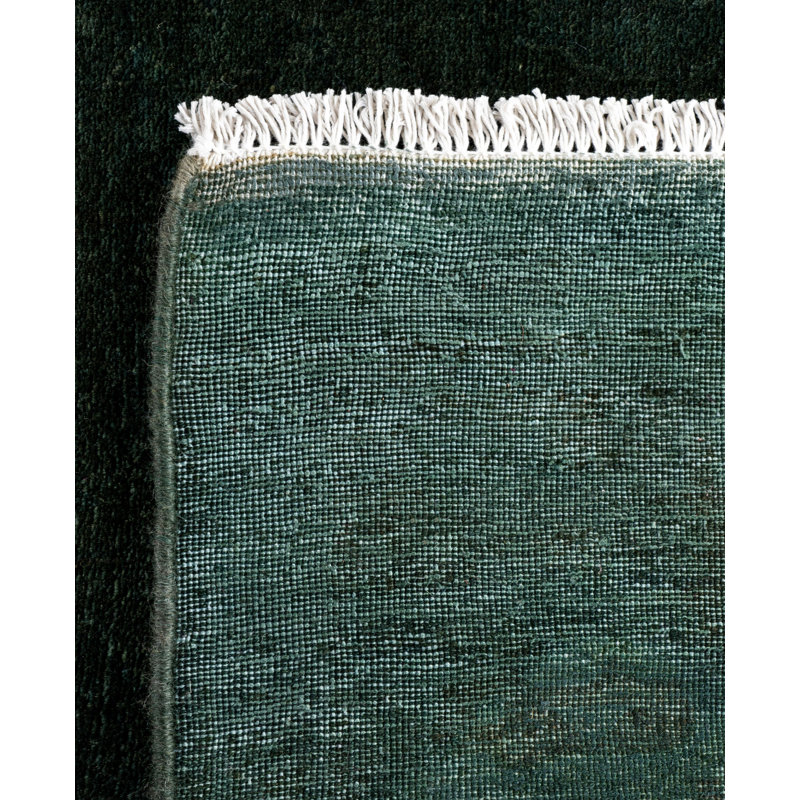 Overdyed One-of-a-Kind 4' 2" X 6' 3" Hand Knotted Area Rug