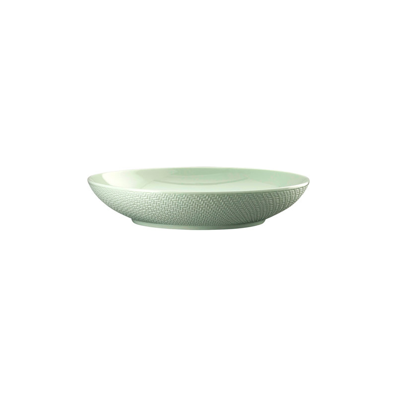 Kumi Porcelain Soup Plate, Mint