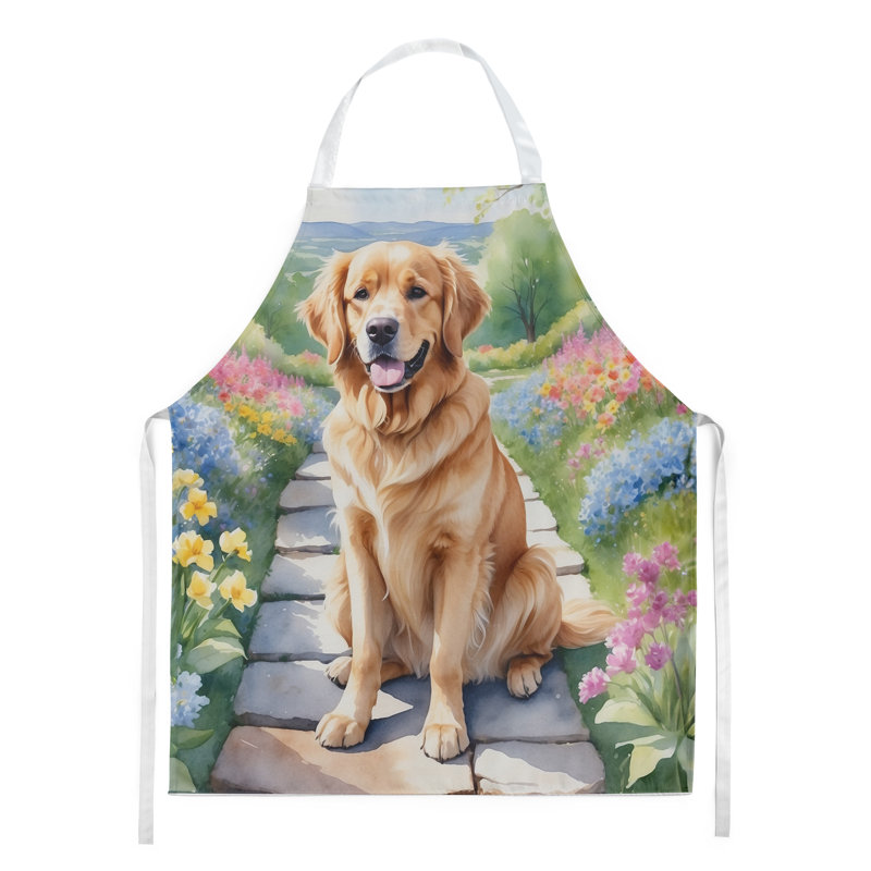 Tablier Golden Retriever Spring Path