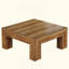 Table basse carrée rustique Farmhouse-585623478
