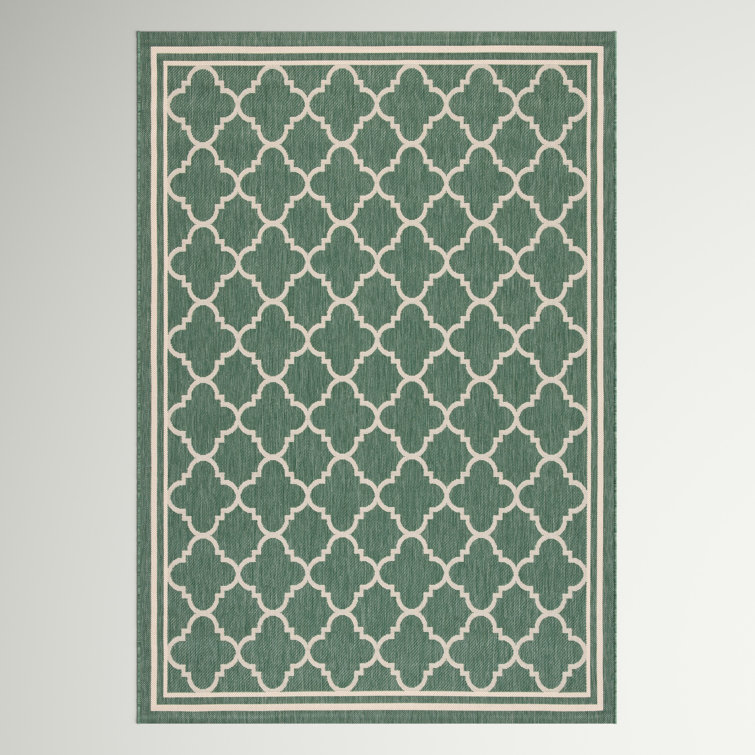Courtyard Performance Geometric Indoor/Outdoor Area Rug