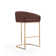 Lioba Upholstered Counter Stool with Metal Frame