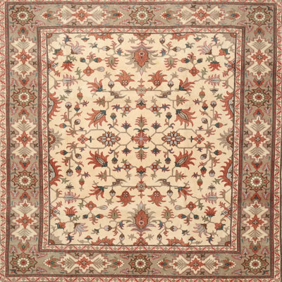 Tapis beige/gris/brun traditionnel Saidi
