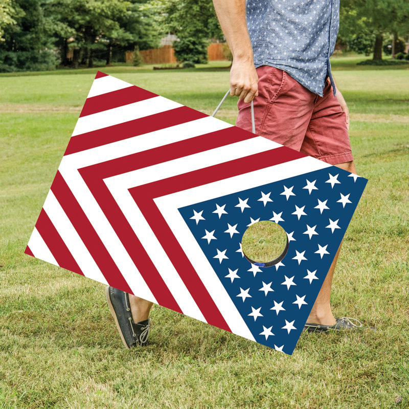 Patriotic LED 2x3 Cornhole Set with Bean Bags