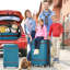 Ensemble de 3 valises à roulettes Hardshell 20 "+ 28" Valise à roulettes avec valise TSA
