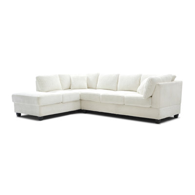 Sectional(Ottoman Not Include), White