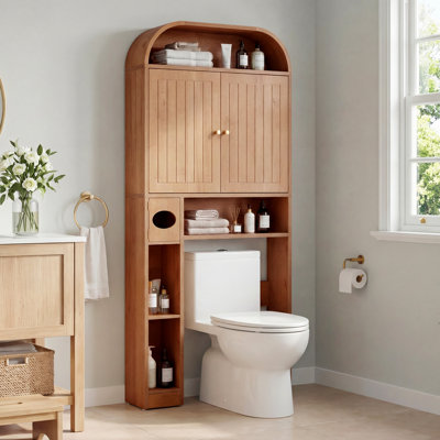 67.72"H Freestanding Over The Toilet Storage
