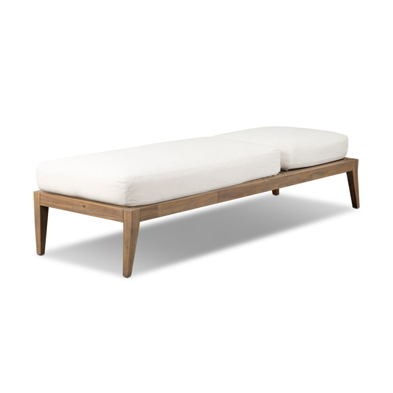 Cameron Outdoor Chaise Lounge, Lorel Ivory, Ashen Acacia
