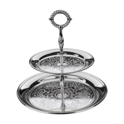 Queen Anne Two Tiered Cake Stand