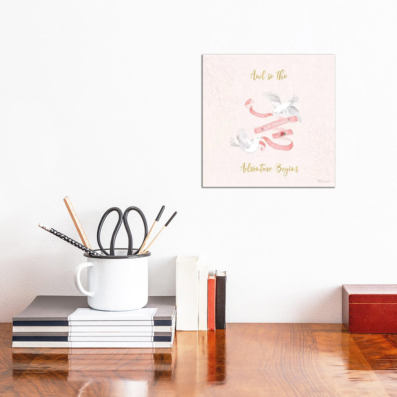 All You Need Is Love X Pink by Beth Grove - Wrapped Canvas Print, 30.48 cm H x 30.48 cm W