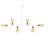 6 Lights Metal Body Chandelier