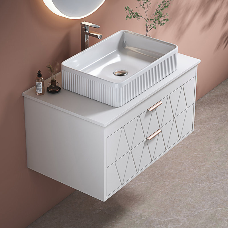 Meuble-lavabo moderne simple avec vasque en céramique