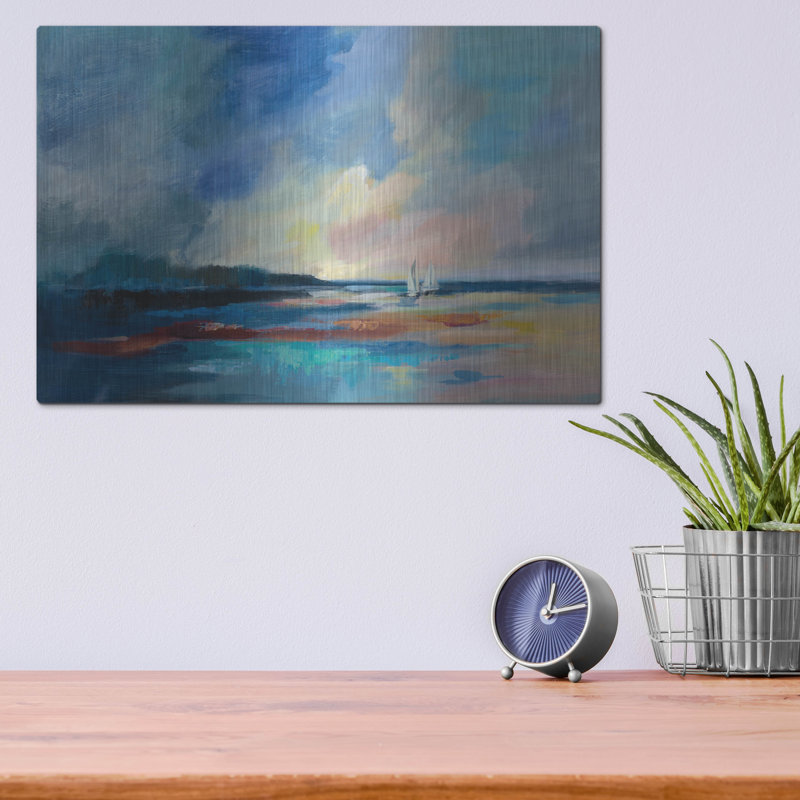 «Ultramarine Sea And Sky» par Silvia Vassileva, H 12 po x l 16 po
