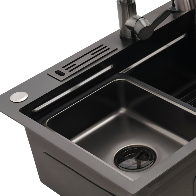 Stainless Steel Sink With Knife Holder