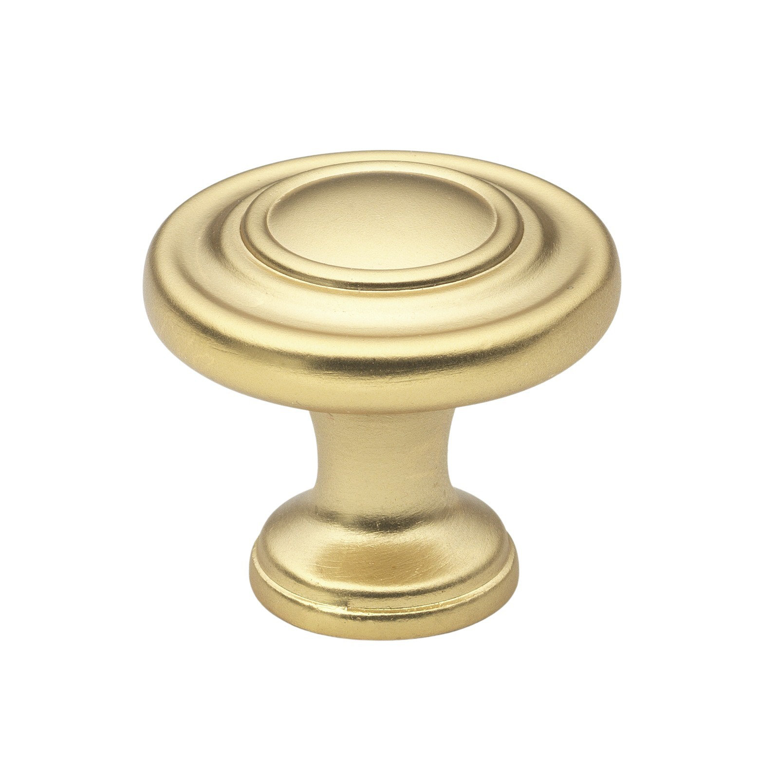 Mushroom Knob Multipack, Brass Gold