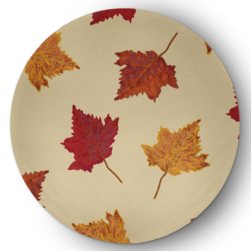 Chenille Indoor Rug, Round 5'