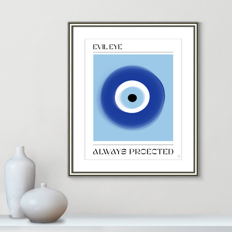 «Evil Eye» par Volfova, L 22,75 po x H 26,75 po, Imprimé mat, Argent classique