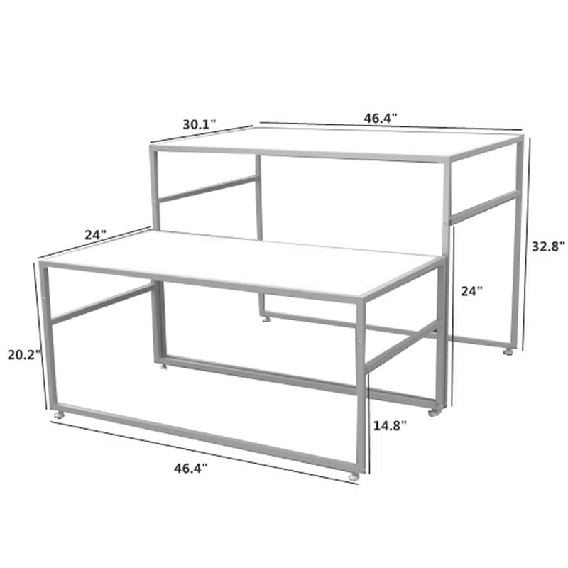 2 Piece Nesting Display Tables Set