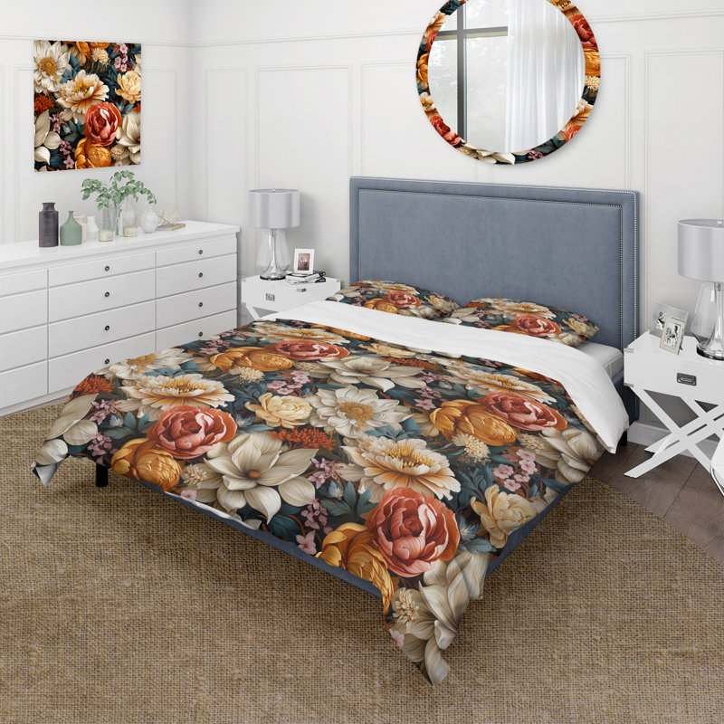 Ensemble de housse de couette Art Nouveau, Housse de couette pour très grand lit et 2 très