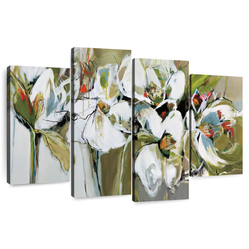 Avery Abstract Spring Blooms, 32" H x 52" W
