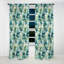 Motif botanique de feuillage océanique II - Rideau floral - Rideau occultant floral - 1 panneau-107555269