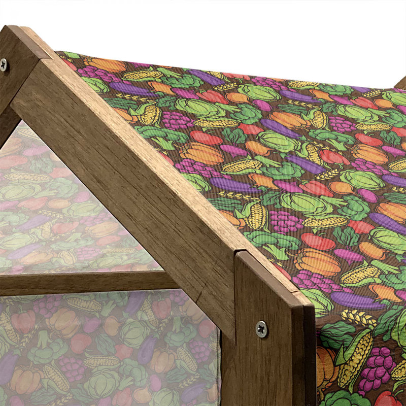 Niche pour chien en bois, H 25,59 po x l 29,53 po x P 21,65 po