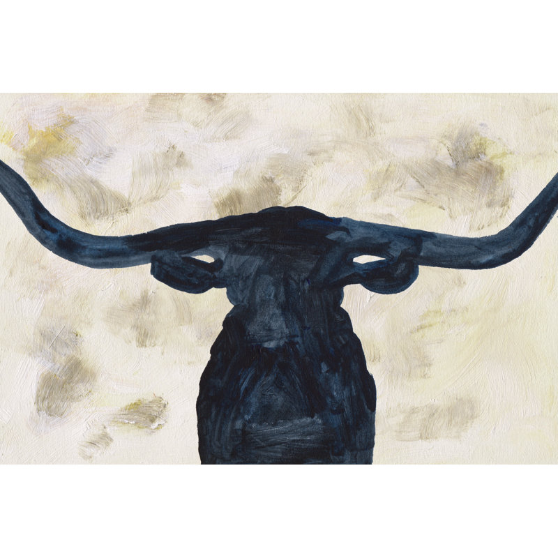 Blue Shadow I - Painting, Black Floater Framed, 81cm H x 122cm W
