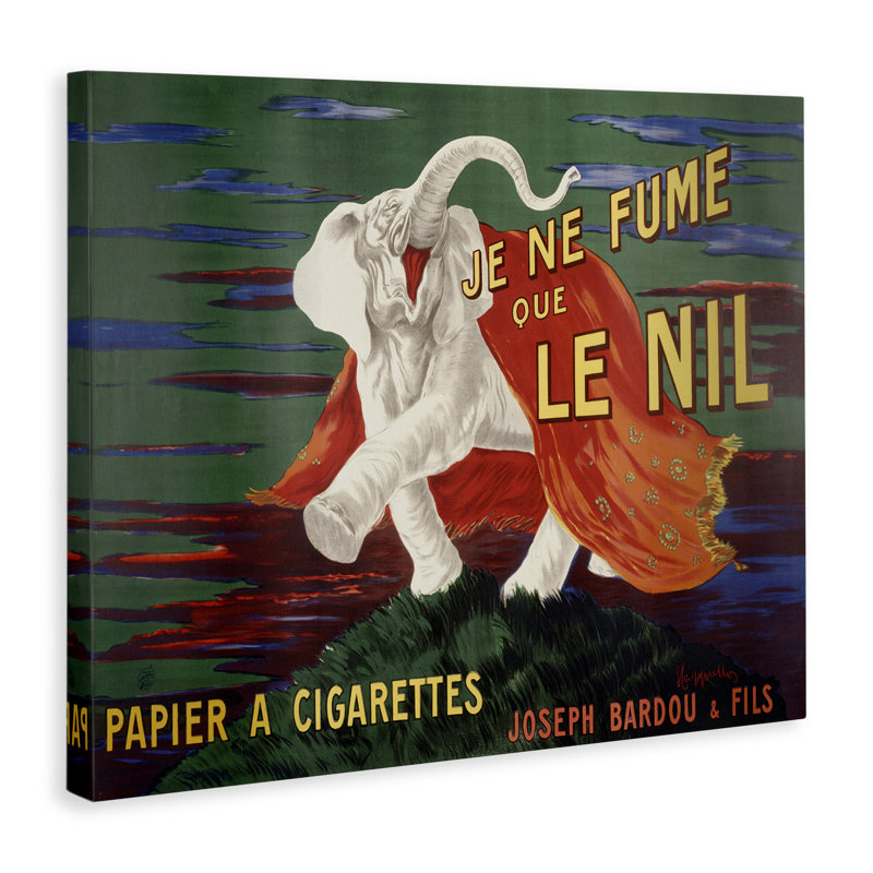 Publicité rétro sur toile, par Marcus Jules, H 36 po x l 48 po