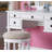 Bedroom Contemporary Vanity Set W Foldable Mirror Stool Drawers